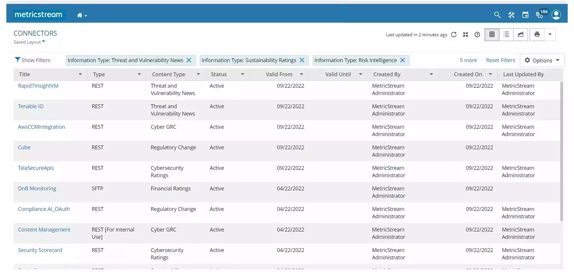 MetricStream API